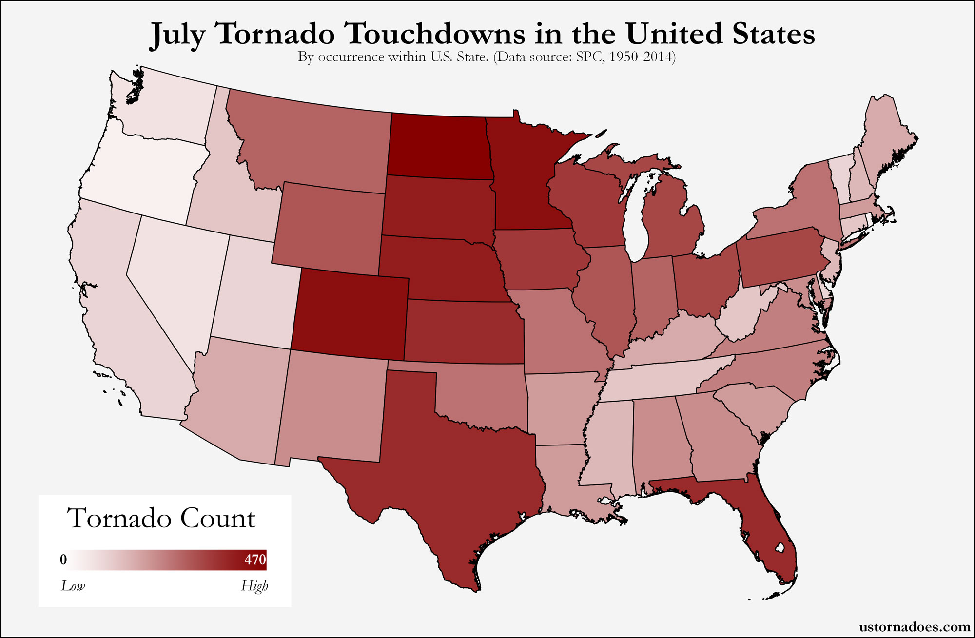 U.S. Tornado Map Archives U.S. Tornadoes