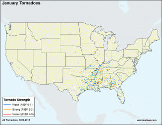 January Tornadoes