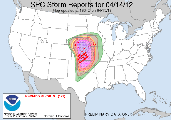 April 14, 2012 Outbreak Forecast Verification