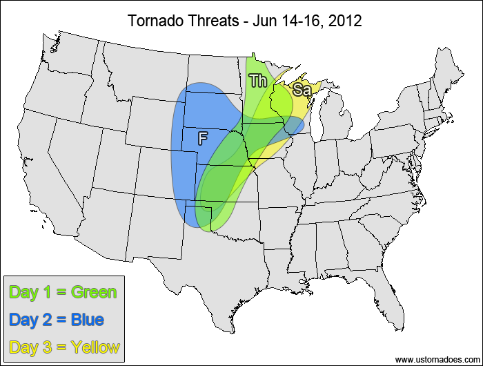 Tornado Threat Forecast: June 14-20, 2012