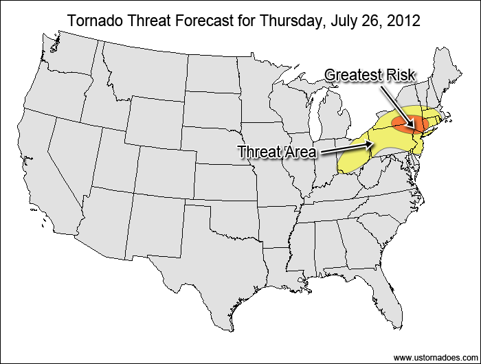 Tornado Threat Update for July 26, 2012