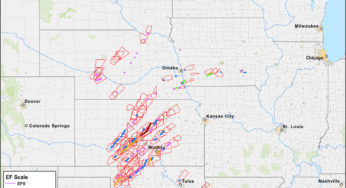 Map: April 14-15, 2012 Tornado Outbreak