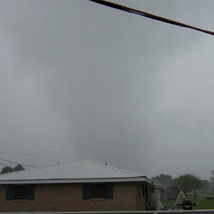 Photo of a tornado near Bourg, Louisiana on April 24. Via @WGNOtv.