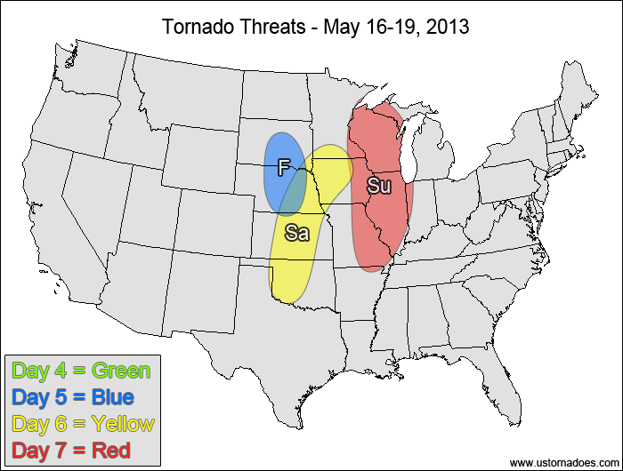 Tornado Threat Forecast: May 13-19, 2013
