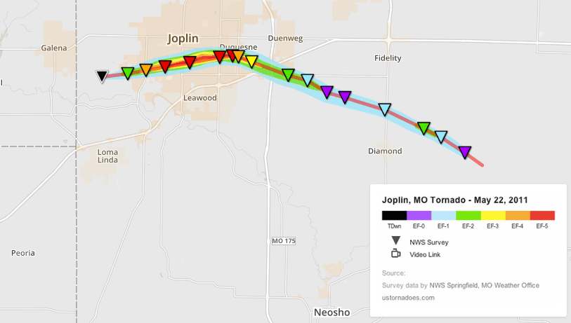 The May 22, 2011 Joplin, Missouri EF5 tornado