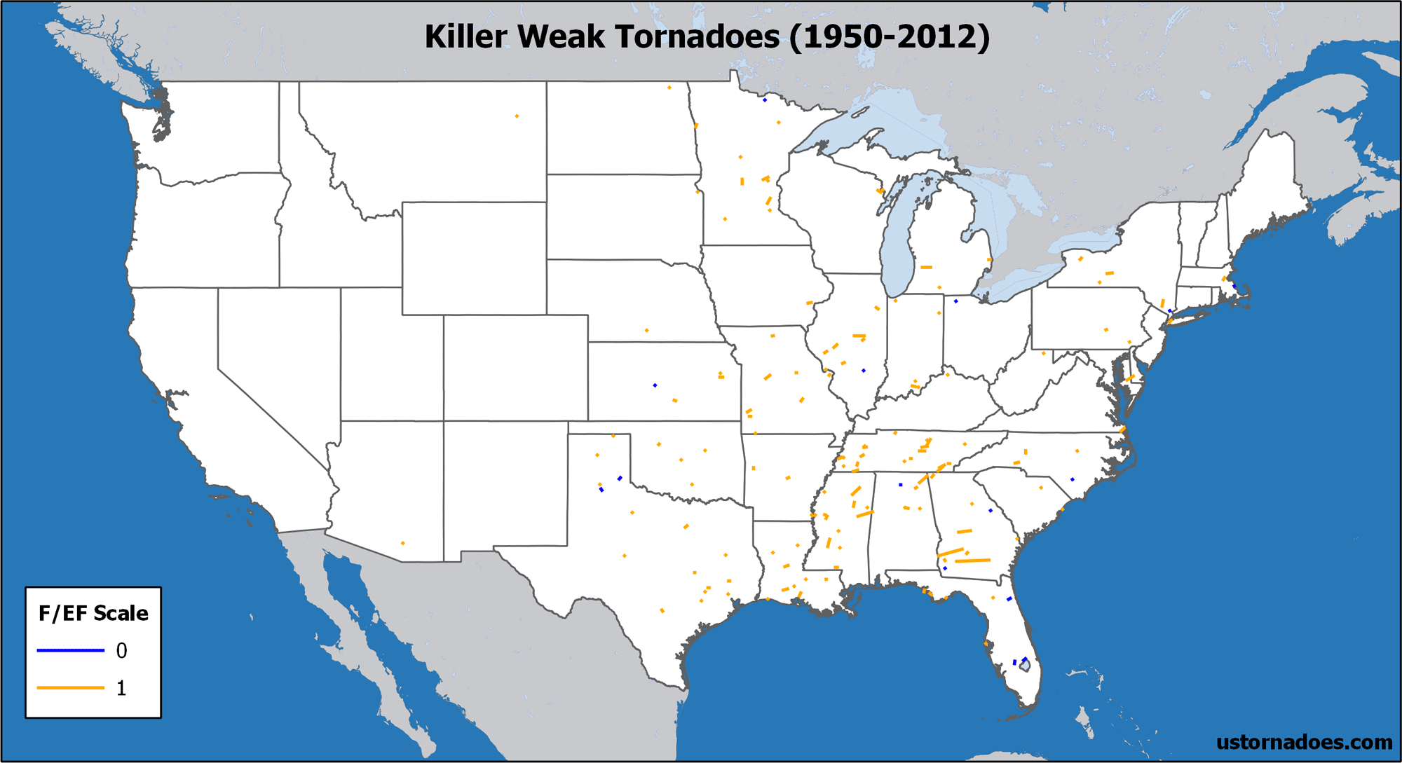 Weak tornadoes are deadly, too