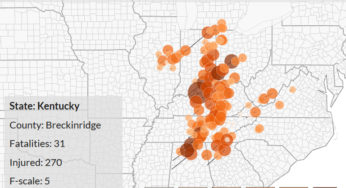 The 1974 Super Tornado Outbreak (interactive map)