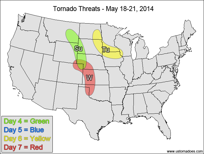 Tornado Threat Forecast: May 15-21, 2014