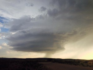 The second supercell that was northwest of Carlsbad, NM on May 23, 2014. (Ian Livingston)