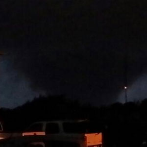 EF-4 Vilonia, AR tornado. (Virginia Millwood via Twitter)