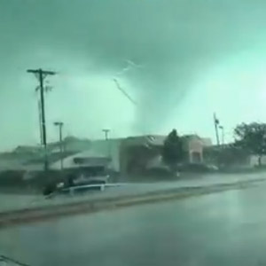 June 24 - Plainfield, Indiana tornado. Via YouTube. 