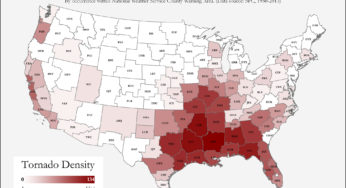 Here’s where tornadoes typically form in December across the United States