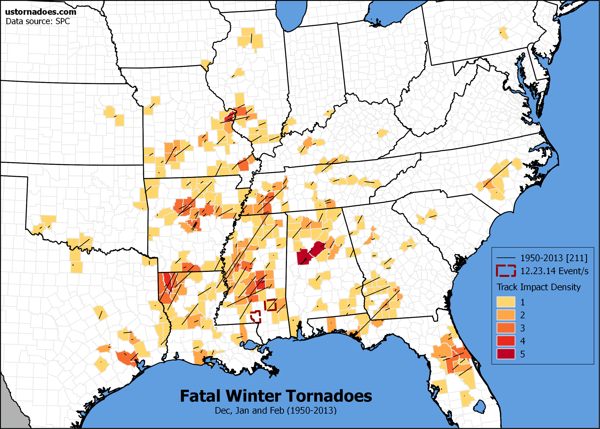 Killer winter tornadoes: No strangers to Mississippi and the South