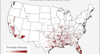 Here’s where tornadoes typically form in February across the United States