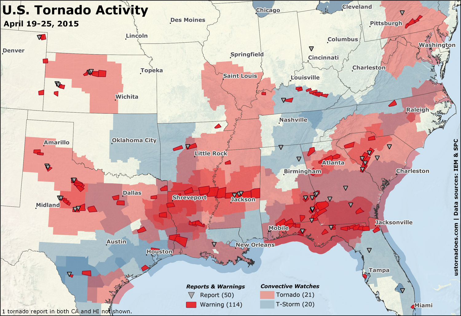 April tornado numbers keep climbing, but a quiet finish is ahead - U.S. Tornadoes