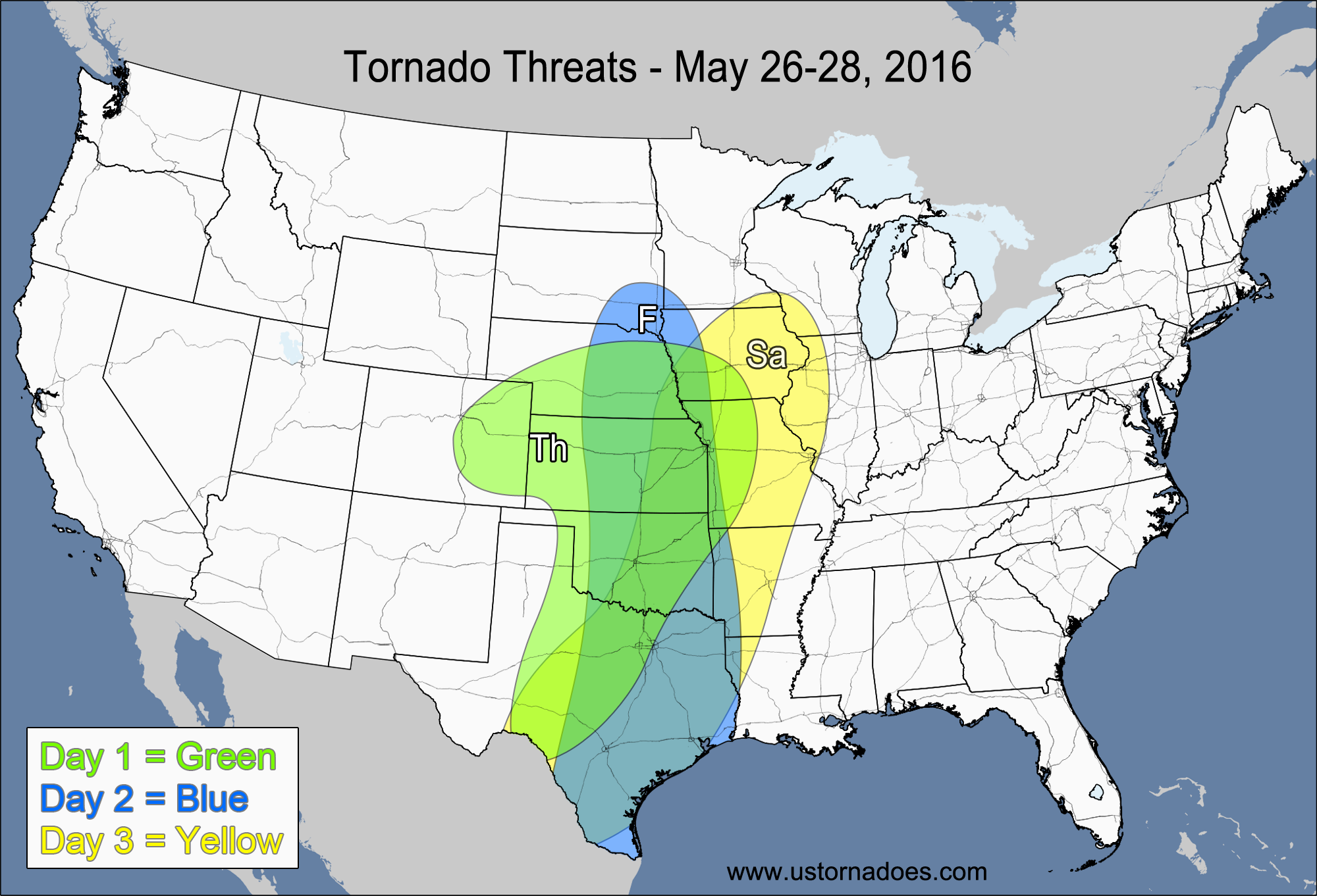 Tornado Threat Forecast: May 26-June 1, 2016