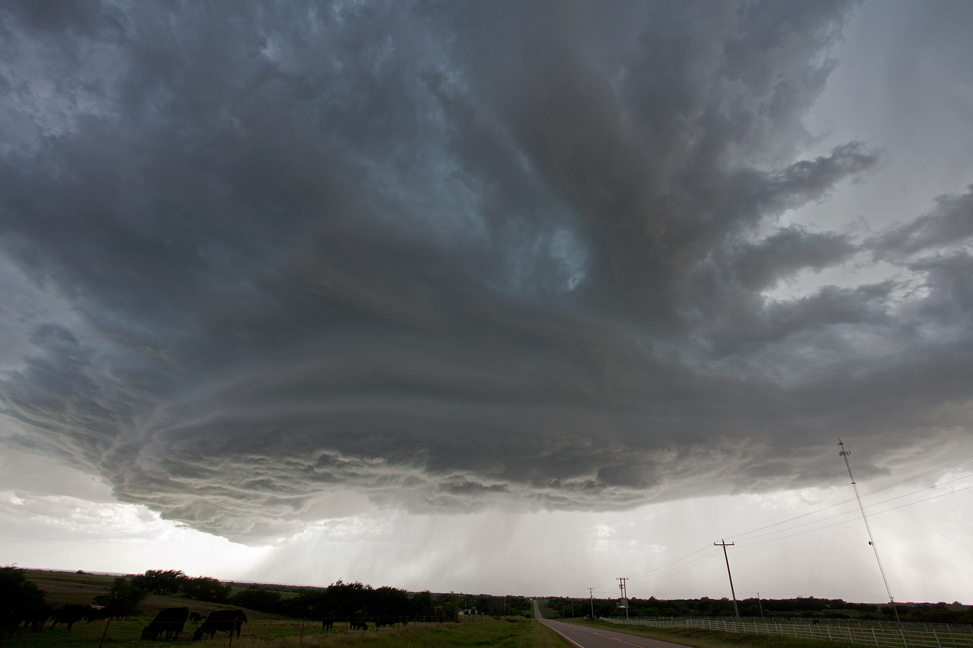 A high-based supercell over Oklahoma. (Ian Livingston)