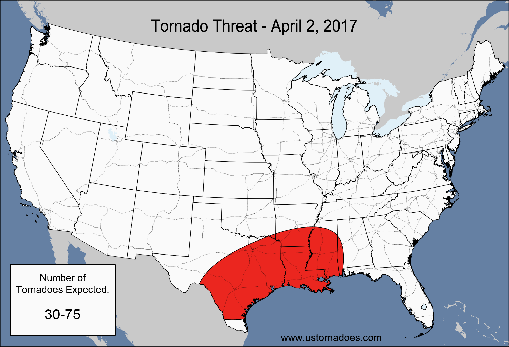 Tornado Threat Special Update: April 2, 2017