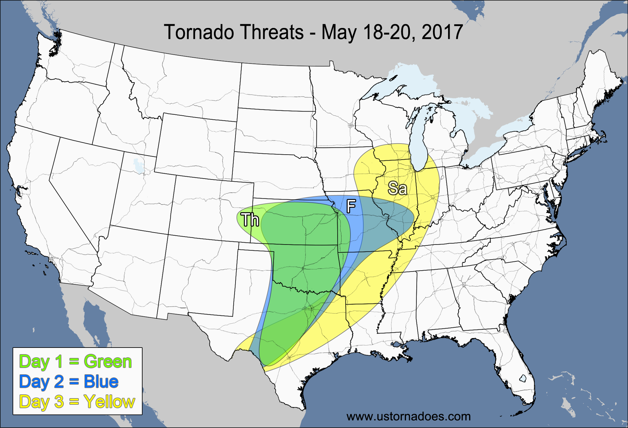 Tornado Threat Forecast: May 18-24, 2017