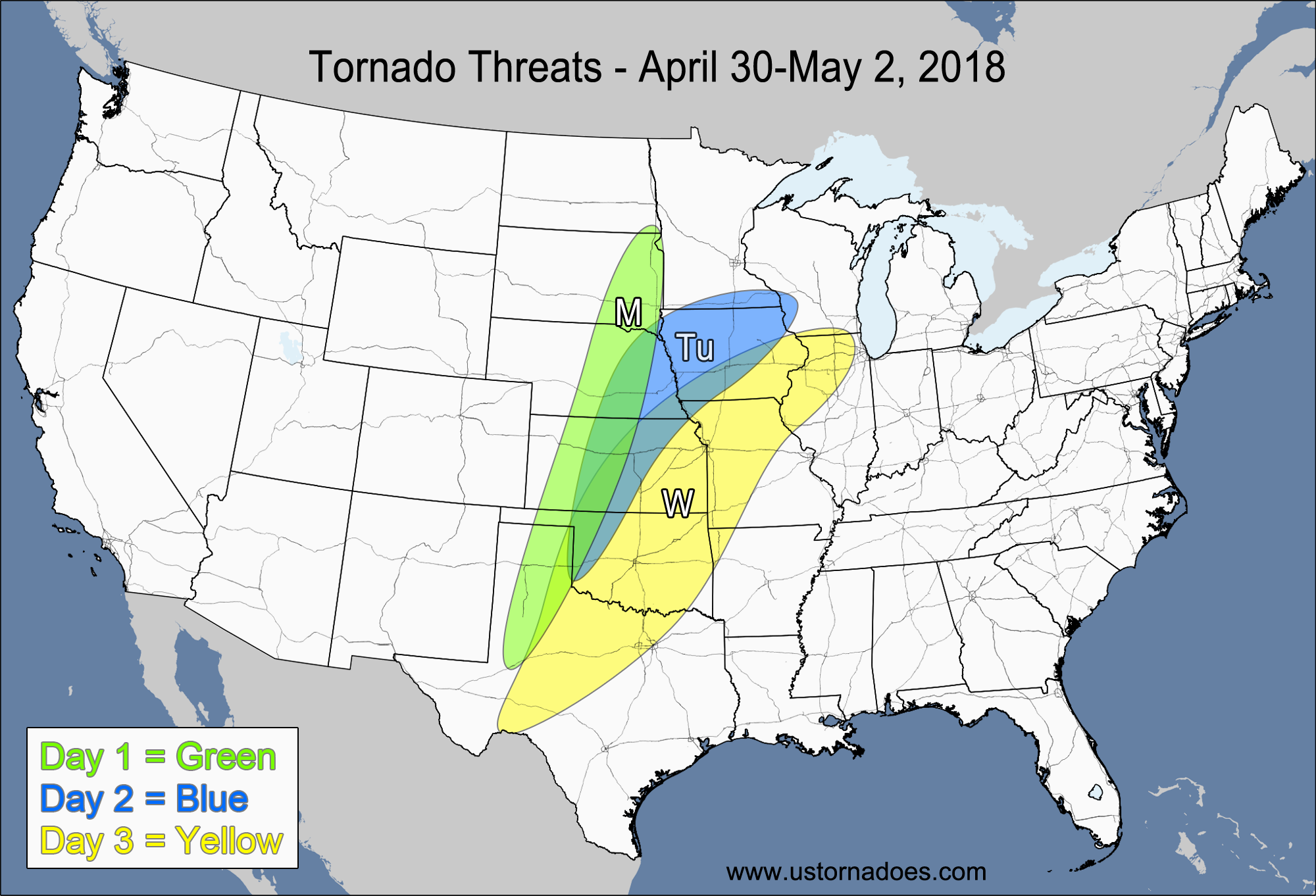 Tornado Threat Forecast: April 30-May 6, 2018