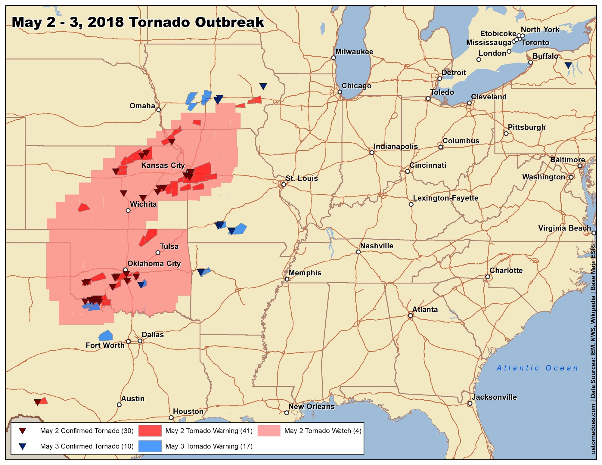 Significant tornado outbreaks of 2018.