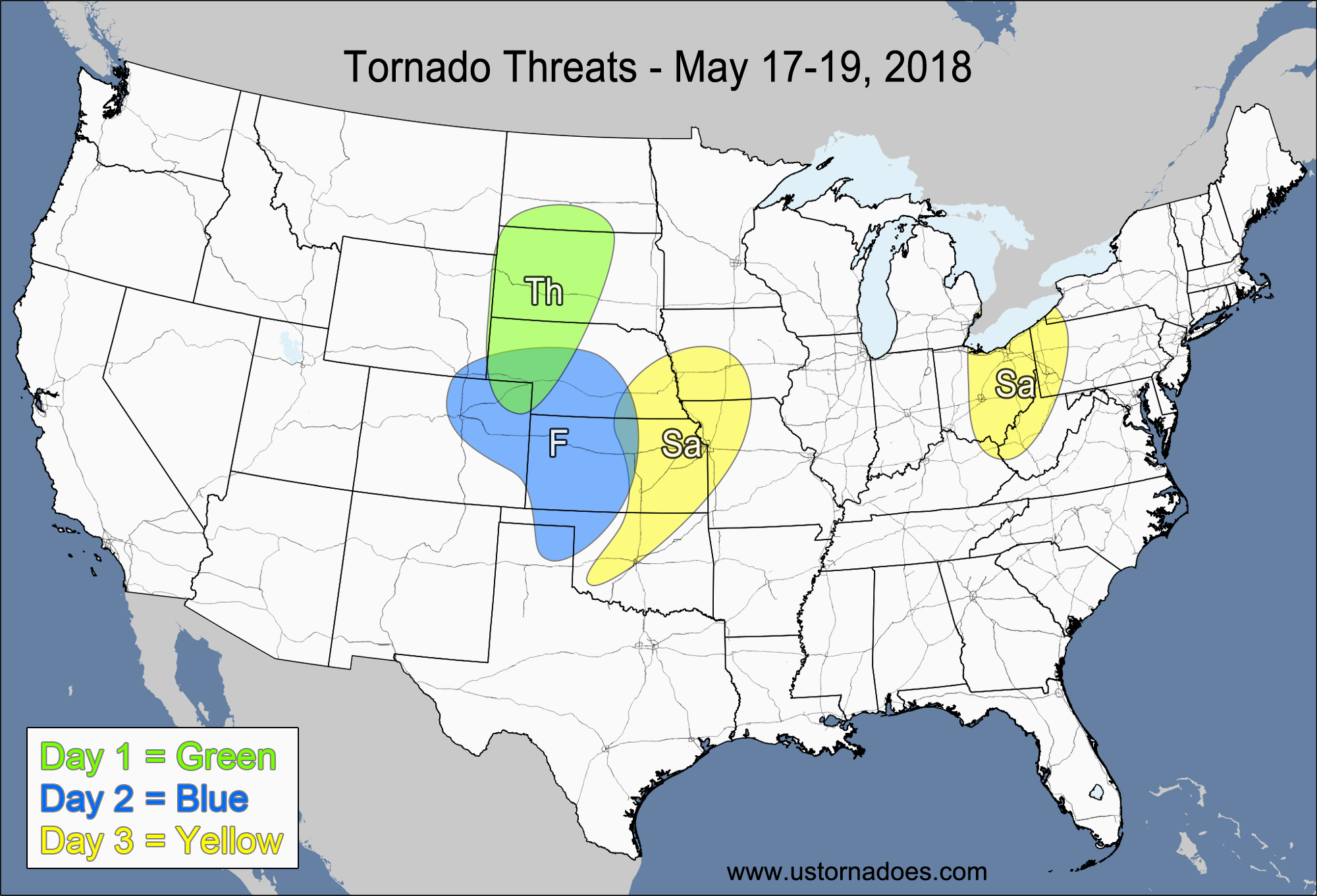 Tornado Threat Forecast: May 17-23, 2018