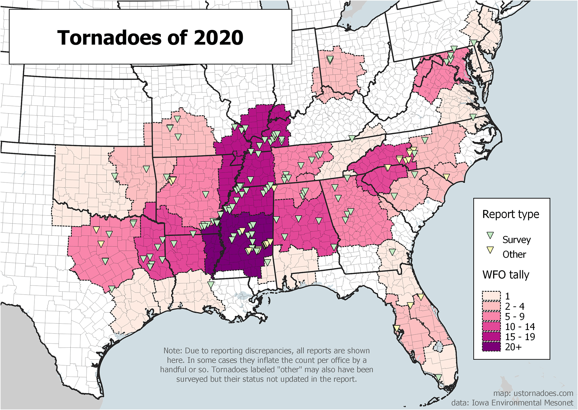 Tornado events of 2020 U.S. Tornadoes